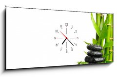 Obraz s hodinami 1D panorama - 120 x 50 cm F_AB25877921 - Spa concept