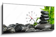 Obraz s hodinami 1D panorama - 120 x 50 cm F_AB25877937 - Spa concept