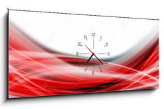 Obraz s hodinami 1D panorama - 120 x 50 cm F_AB260622616 - Abstract elegant romantic wave panorama background design illustration