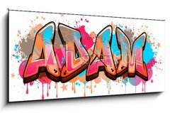 Obraz s hodinami 1D panorama - 120 x 50 cm F_AB284709984 - Adam