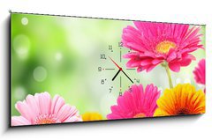 Obraz s hodinami 1D panorama - 120 x 50 cm F_AB28808382 - Nature romance