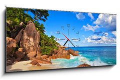 Obraz s hodinami   Dream Seascape View, 120 x 50 cm