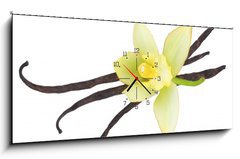 Obraz s hodinami   Vanilla, 120 x 50 cm