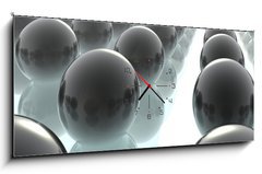 Obraz s hodinami 1D panorama - 120 x 50 cm F_AB3021029 - infinity. 3d render. - nekonečno. 3d render.