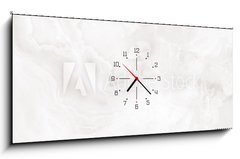 Obraz s hodinami 1D panorama - 120 x 50 cm F_AB312892195 - Polished onyx marble with high
