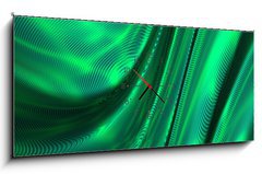 Obraz s hodinami   Waves, 120 x 50 cm