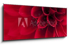 Obraz s hodinami 1D panorama - 120 x 50 cm F_AB33891278 - Dahlia