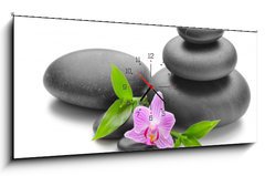 Obraz s hodinami   Spa, 120 x 50 cm