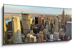 Obraz s hodinami   New York, 120 x 50 cm