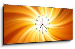 Obraz s hodinami   summer vortex, 120 x 50 cm