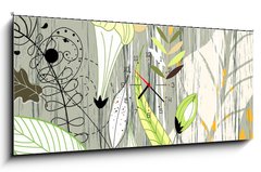 Obraz s hodinami 1D panorama - 120 x 50 cm F_AB39485478 - natural background