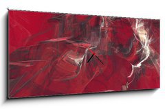 Obraz s hodinami   Abstract fractal background, 120 x 50 cm