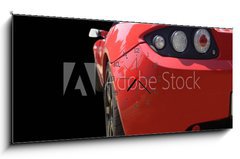 Obraz s hodinami 1D panorama - 120 x 50 cm F_AB40595419 - Luxury modern car - Luxusní moderní auto