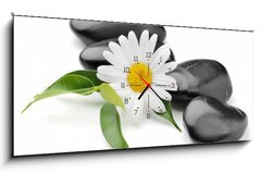 Obraz s hodinami 1D panorama - 120 x 50 cm F_AB40752804 - orchid