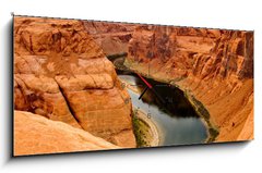 Obraz s hodinami 1D panorama - 120 x 50 cm F_AB40779923 - The Grand Canyon