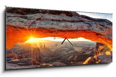 Obraz s hodinami 1D panorama - 120 x 50 cm F_AB41264192 - Mesa arch