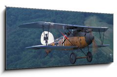 Obraz s hodinami   World War I fighter, 120 x 50 cm