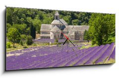 Obraz s hodinami 1D panorama - 120 x 50 cm F_AB41520883 - Abbaye de SmAbbaye de Smamque Francia