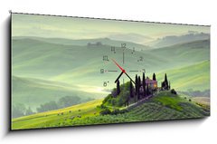 Obraz s hodinami   Podere in Toscana, Italia, 120 x 50 cm