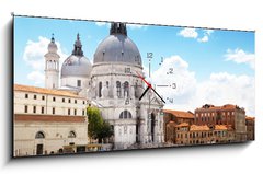 Obraz s hodinami   Grand Canal and Basilica Santa Maria della Salute, Venice, Italy, 120 x 50 cm