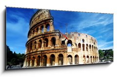 Obraz s hodinami   Colosseum in Rome, Italy, 120 x 50 cm