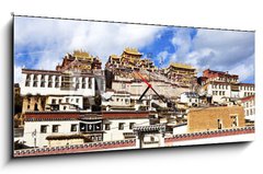 Obraz s hodinami   Ganden Sumtseling Monastery in Shangrila, Yunnan, China., 120 x 50 cm