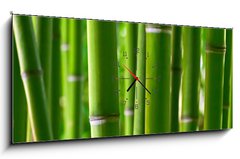 Obraz s hodinami 1D panorama - 120 x 50 cm F_AB5056687 - Bamboo forest