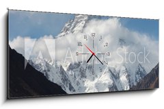 Obraz s hodinami 1D - 120 x 50 cm F_AB52057863 - K2 in the Karakorum, Pakistan