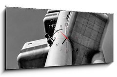 Obraz s hodinami 1D panorama - 120 x 50 cm F_AB53003710 - TV tower of Prague