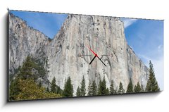 Obraz s hodinami   El Capitan, 120 x 50 cm