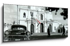 Obraz s hodinami   chevrolet cienfuegos, 120 x 50 cm