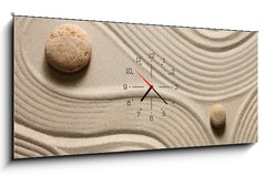 Obraz s hodinami 1D panorama - 120 x 50 cm F_AB62532777 - Zen garden - Zen zahrada