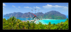 Obraz s hodinami 1D panorama - 120 x 50 cm F_AB63161096 - Panorama of Phi phi island, Krabi, Southern of Thailand.