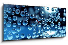 Obraz s hodinami   Wasser, 120 x 50 cm