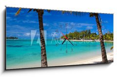 Obraz s hodinami 1D panorama - 120 x 50 cm F_AB70581411 - Mauritius