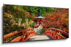 Obraz s hodinami   Daigoji Temple in Autumn, Kyoto, Japan, 120 x 50 cm