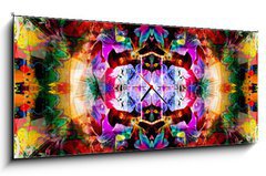 Obraz s hodinami 1D panorama - 120 x 50 cm F_AB77491924 -