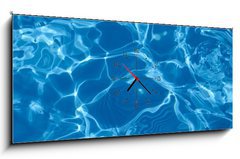 Obraz s hodinami 1D panorama - 120 x 50 cm F_AB81381061 - water background