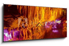 Obraz s hodinami   The China cave, geological landscape,, 120 x 50 cm