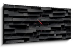 Obraz s hodinami 1D panorama - 120 x 50 cm F_AB84810879 - t background with realistic 3D