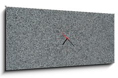 Obraz s hodinami 1D panorama - 120 x 50 cm F_AB85408020 - headstone, gray marble - náhrobek, šedý mramor