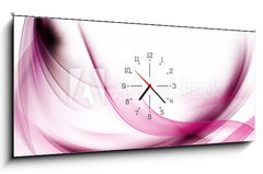 Obraz s hodinami   Amazing Pink Fractal Waves Art Abstract Background, 120 x 50 cm