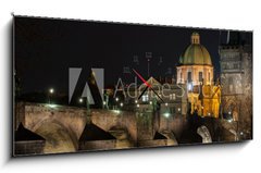 Obraz s hodinami 1D panorama - 120 x 50 cm F_AB92142826 - ť š