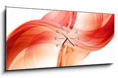 Obraz s hodinami 1D panorama - 120 x 50 cm F_AB93057384 - Abstract Wave Element of Design Background - Prvek abstraktní pozadí návrhu pozadí