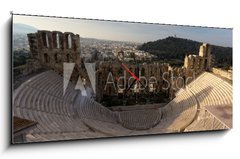 Obraz s hodinami 1D - 120 x 50 cm F_AB94838145 - Acropolis in Athens, Greece A World Heritage Site