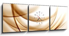 Obraz s hodinami   Gold Lines Abstract Background, 150 x 50 cm