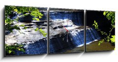 Obraz s hodinami 3D tdln - 150 x 50 cm F_BM1402422 - paine falls 1