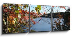 Obraz s hodinami 3D tdln - 150 x 50 cm F_BM1446226 - lakeview