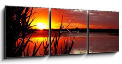 Obraz s hodinami 3D tdln - 150 x 50 cm F_BM14907140 - Sunrise on like