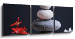 Obraz s hodinami 3D tdln - 150 x 50 cm F_BM15945118 - Stones with Reiki energy